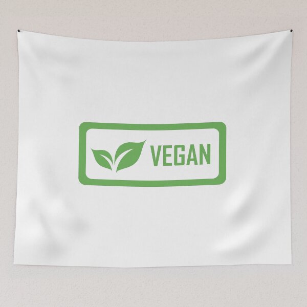 Item preview, Vegan with green leaves for organic Vegetarian friendly diet- Universal vegetarian symbol designed and sold by Shawlin Islam.