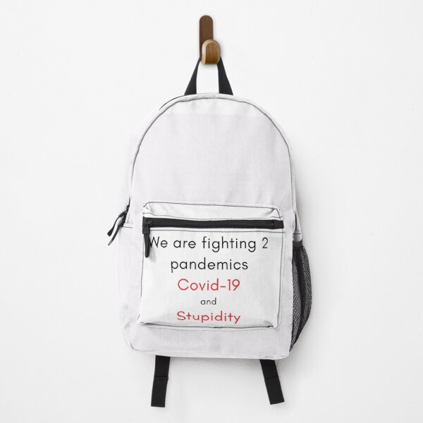 Item preview, We are fighting 2 pandemics Covid-19 and Stupidity designed and sold by Artsy Corner.