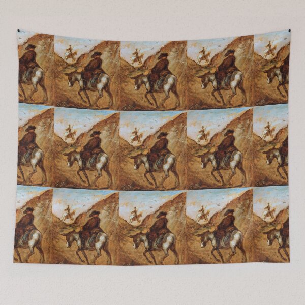 Item preview,  Don Quixote and Sancho Panza by Honoré Daumier designed and sold by Amanda1775.