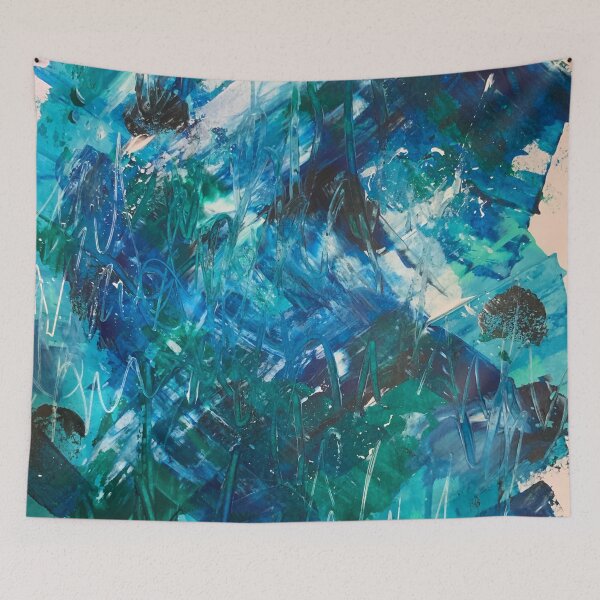 Item preview, Layers of Blue Painting designed and sold by CheyanneBert.
