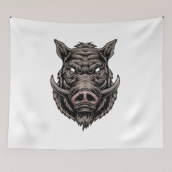 Item preview, Angry Boar Head Face Mask - Nervous Pig face mask adults - face mask washable,reusable - Funny face mask - Bulk Design stylish face mask - Gigt Mask For Familly designed and sold by Vikingstorm.