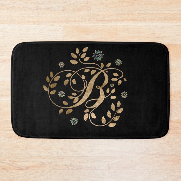 Item preview, Luxury Golden Calligraphy Monogram with letter B designed and sold by k9printart.