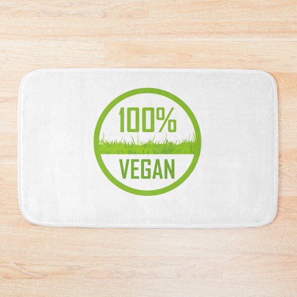 Item preview, 100 percent Vegan food logo stamp with text and numeral designed and sold by Shawlin Islam.