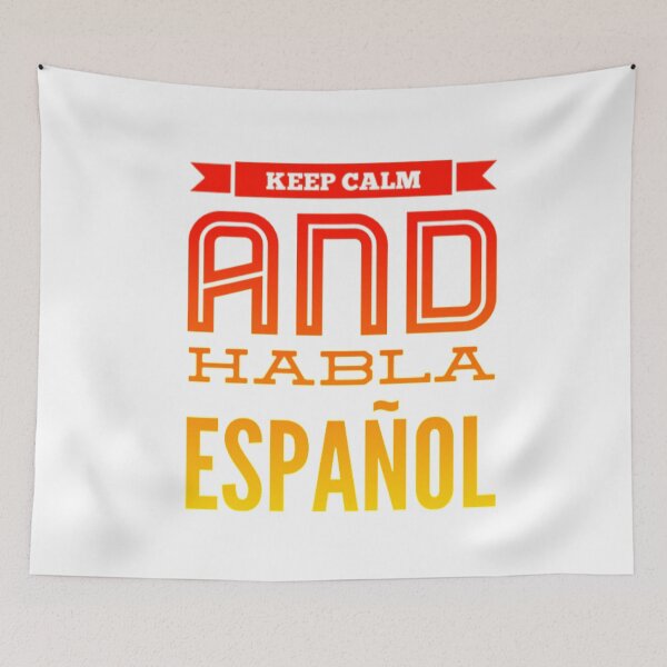 Item preview, ¡Mantén la calma y habla español! ¡Aficionados españoles! designed and sold by missmarylin.
