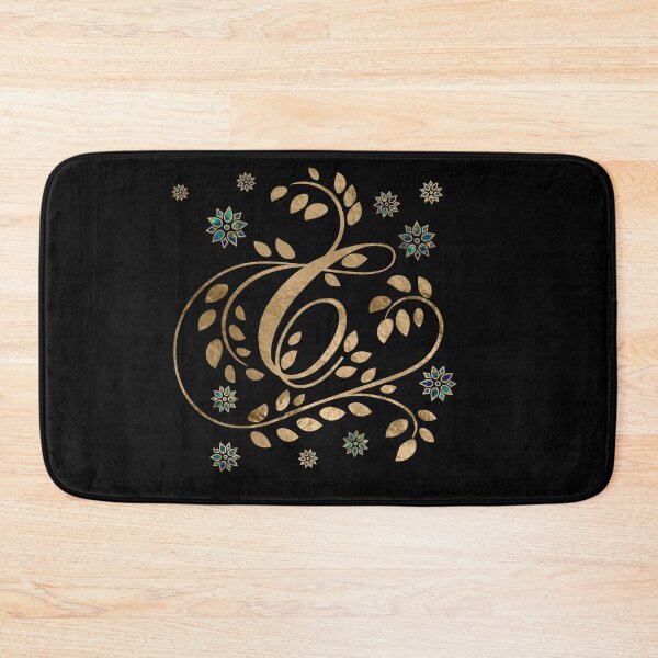 Item preview, Luxury Golden Calligraphy Monogram with letter C designed and sold by k9printart.
