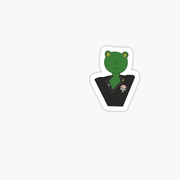 Punk frog Sticker