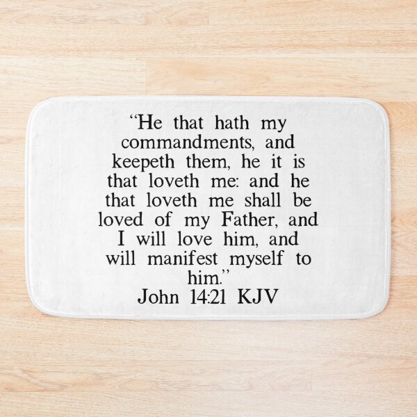 Item preview, John 14:21 KJV designed and sold by IBMClothing.