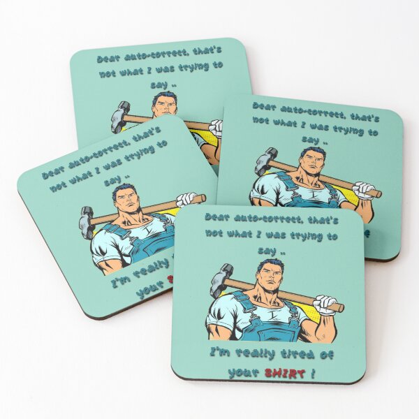 Item preview, Auto-correct man FUN Tee Lines designed and sold by Chinchinko.