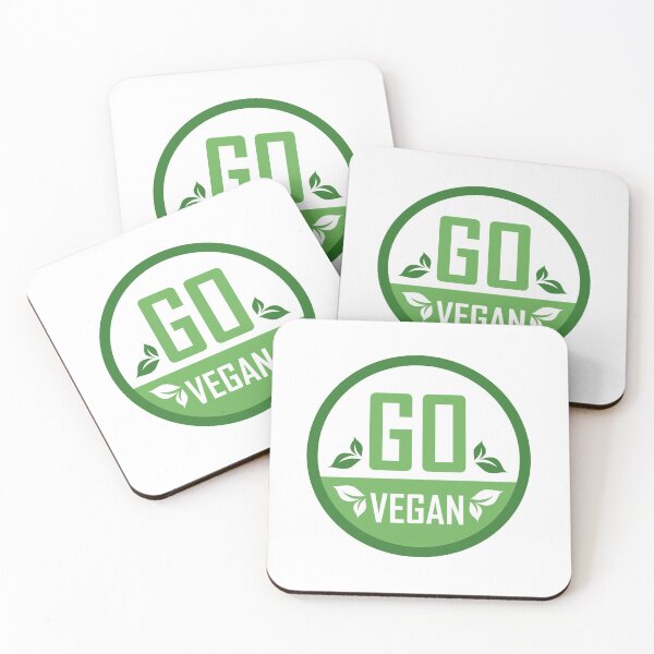 Item preview, Go Vegan stamp symbol- Vegetarian food safety with green leaves designed and sold by Shawlin Islam.