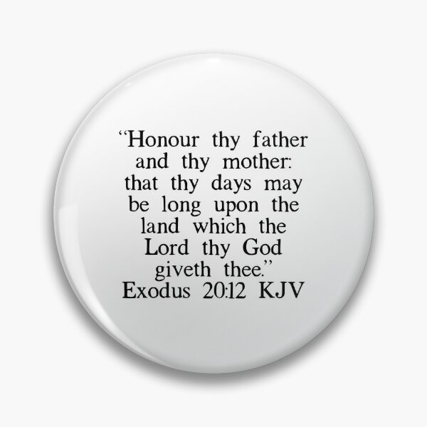 Item preview, Exodus 20:12 KJV designed and sold by IBMClothing.