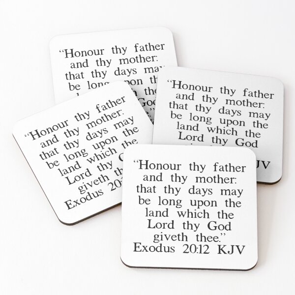 Item preview, Exodus 20:12 KJV designed and sold by IBMClothing.