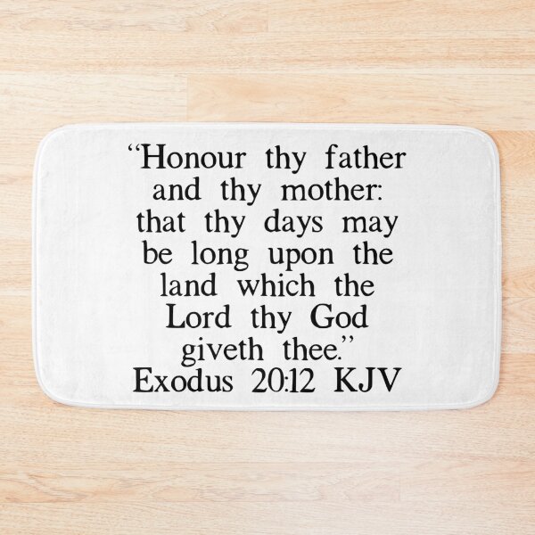Item preview, Exodus 20:12 KJV designed and sold by IBMClothing.
