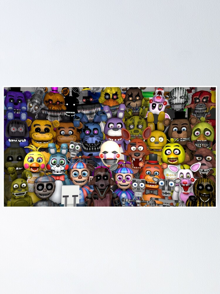 Roboticons Fnaf Robot Convention Poster For Sale By Groovypixels