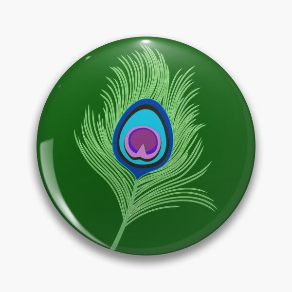 Artikelvorschau, Kalk und blaue Pfau-Federn auf Emerald Green entworfen und verkauft von Marymarice.