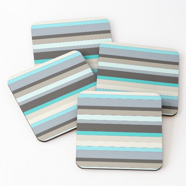 Item preview, Striped gray blue black designed and sold by Abstractlara.