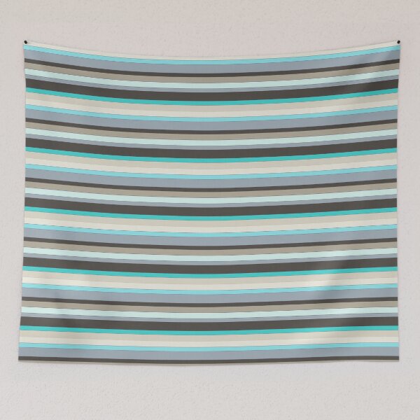 Item preview, Striped gray blue black designed and sold by Abstractlara.