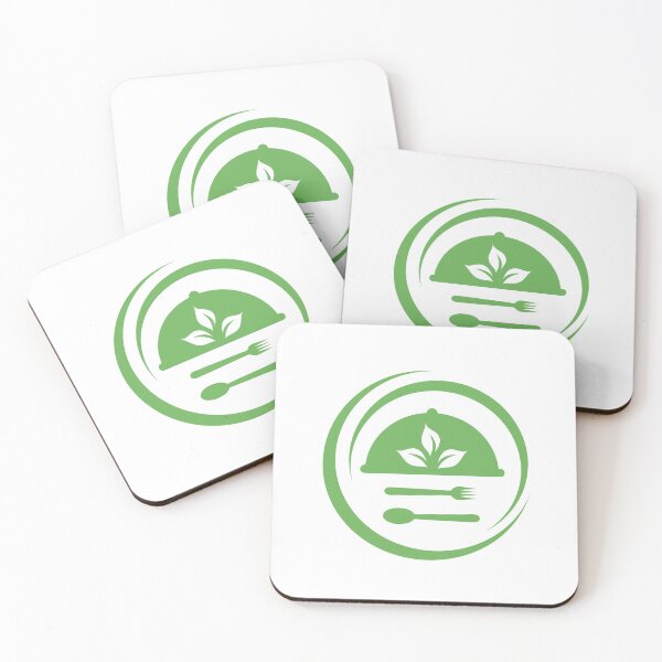 Item preview, Cafe or restaurant serving Organic food symbol- leaves from spoon and fork symbolizing Vegan friendly diet by European Vegetarian Union designed and sold by Shawlin Islam.