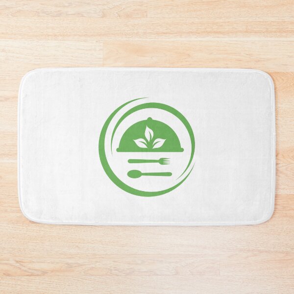 Item preview, Cafe or restaurant serving Organic food symbol- leaves from spoon and fork symbolizing Vegan friendly diet by European Vegetarian Union designed and sold by Shawlin Islam.