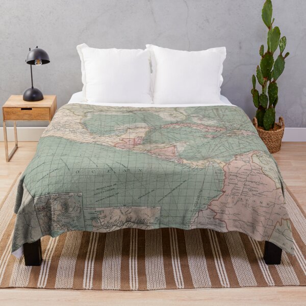 Item preview, Vintage Caribbean & Central America Map (1905) designed and sold by BravuraMedia.
