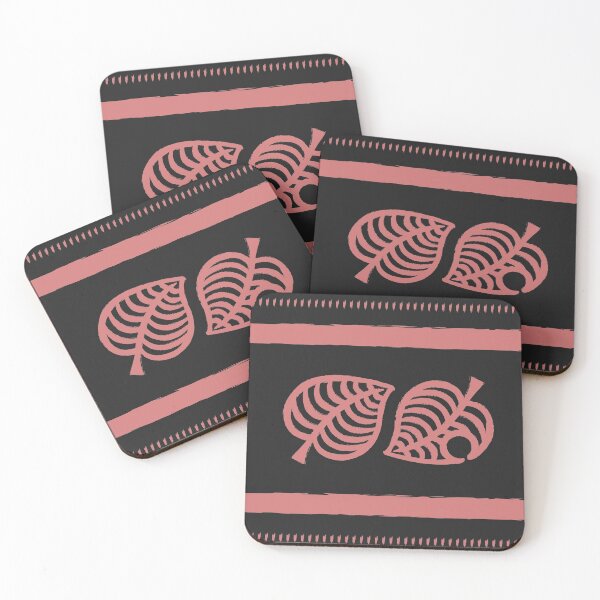 Item preview, Nook Leaf Aloha Logo - Pink Black Hand-drawn Style  designed and sold by TheMajesticGoat.