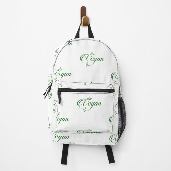 Item preview, Vegan calligraphy with green leaves for organic Vegetarian friendly diet- Universal vegetarian symbol designed and sold by Shawlin Islam.