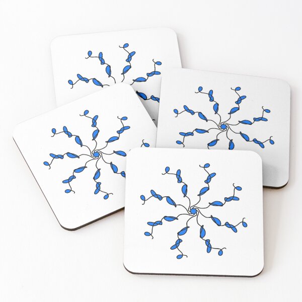 Item preview, Blue Vine Spiral Pattern designed and sold by AJ505.