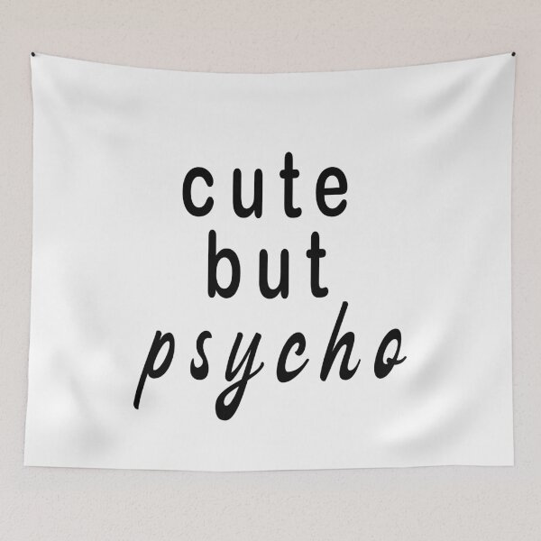 Item preview, cute but psyco cute funny t-shirt designed and sold by FHdesigns.