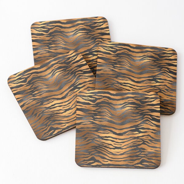 Item preview, Brown Wild Tiger Animal Print designed and sold by evadeedesigns.