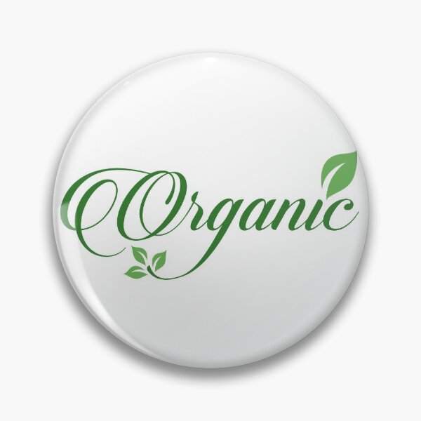 Item preview, Organic food sign calligraphy with green leaf symbolizing Vegetarian friendly diet by European Vegetarian Union designed and sold by Shawlin Islam.