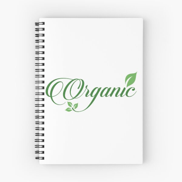Item preview, Organic food sign calligraphy with green leaf symbolizing Vegetarian friendly diet by European Vegetarian Union designed and sold by Shawlin Islam.