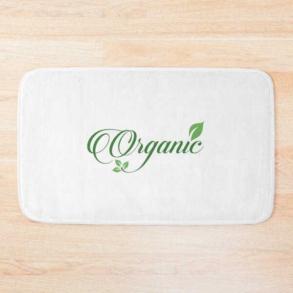 Item preview, Organic food sign calligraphy with green leaf symbolizing Vegetarian friendly diet by European Vegetarian Union designed and sold by Shawlin Islam.