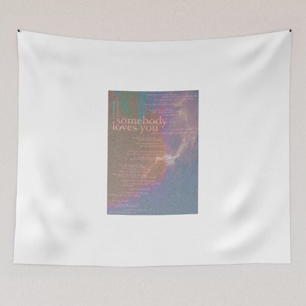 Item preview, somebody loves you - love is not dying jeremy zucker typographic designed and sold by hilariffic.