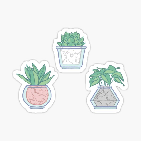 Item preview, marble plants designed and sold by prismapansy.