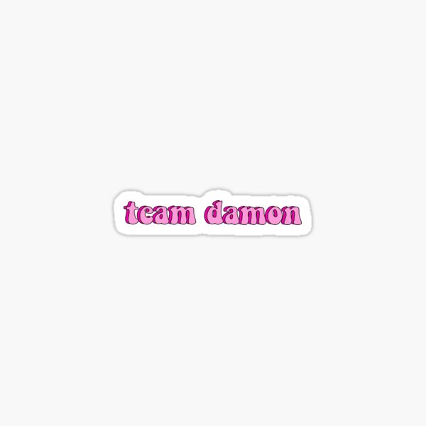 Item preview, Team Damon Sticker  designed and sold by formansbasement.