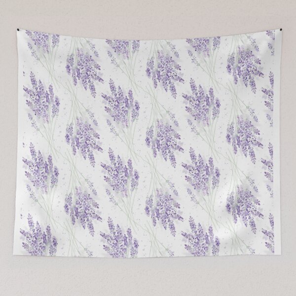 Item preview, Watercolor Lavender Flowers designed and sold by Greengate Images.
