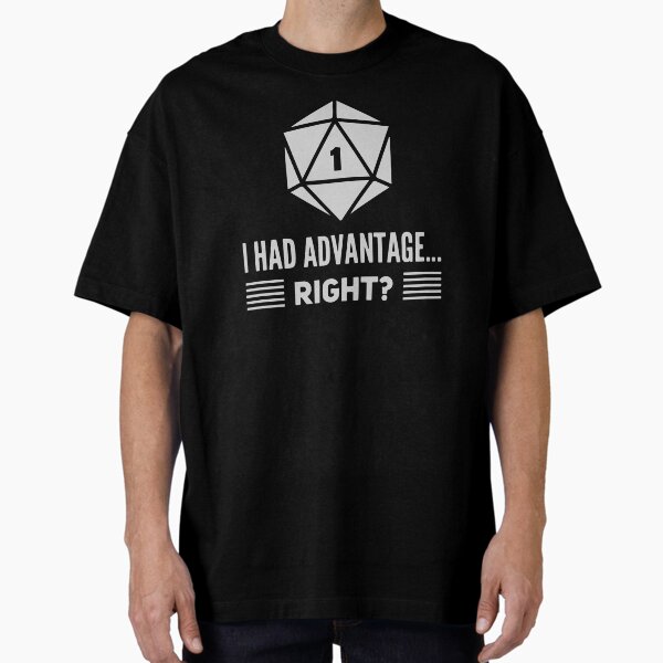 Item preview, D&D - Nat 1, I had advantage right? designed and sold by MarceloGza.