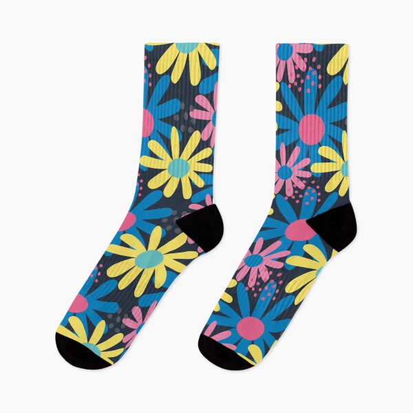Item preview, Blue, Pink and Yellow flowers designed and sold by BatholomewMat.