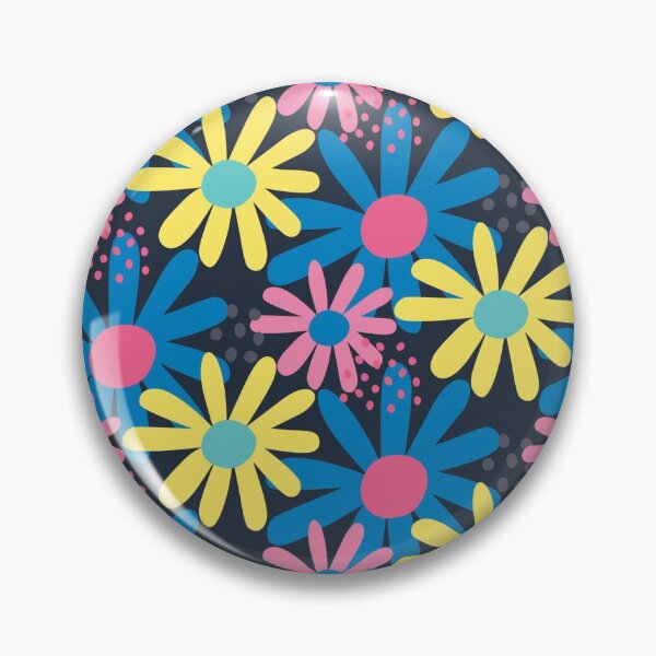 Aperçu de l'œuvre  Motif floral rose et jaune. Une excellente façon d'apporter de la couleur créée et vendue par BatholomewMat.