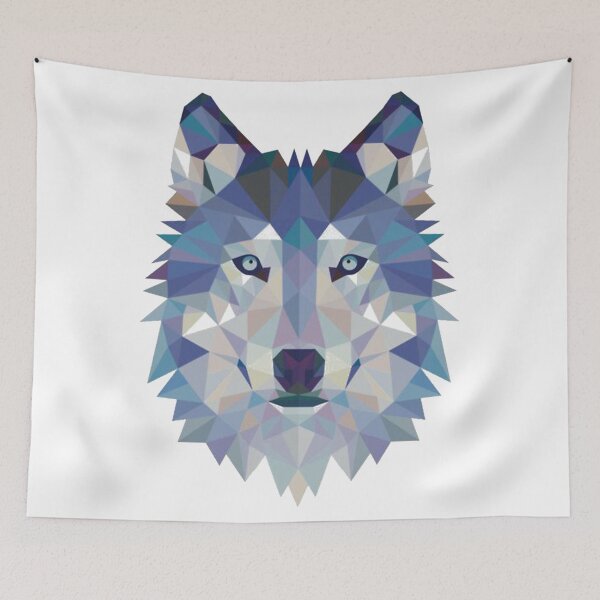 Item preview, Geometric Gray Wolf Avatar - designed and sold by DeesignR.