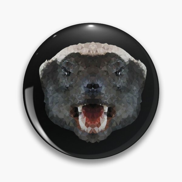 Item preview, Low Poly Style Honey Badger Badger Badger designed and sold by Leeloks.