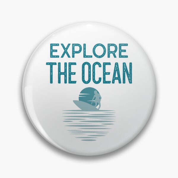 Item preview, "Explore the Ocean" Gift for summer time, beautiful surf design. Vintage surf design designed and sold by TamGustam.