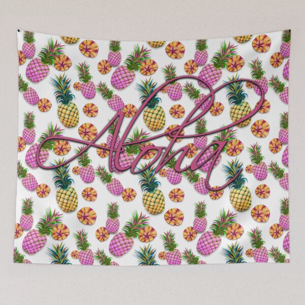 Item preview, Pineapples & Sandollars on white designed and sold by Linda Sholberg.
