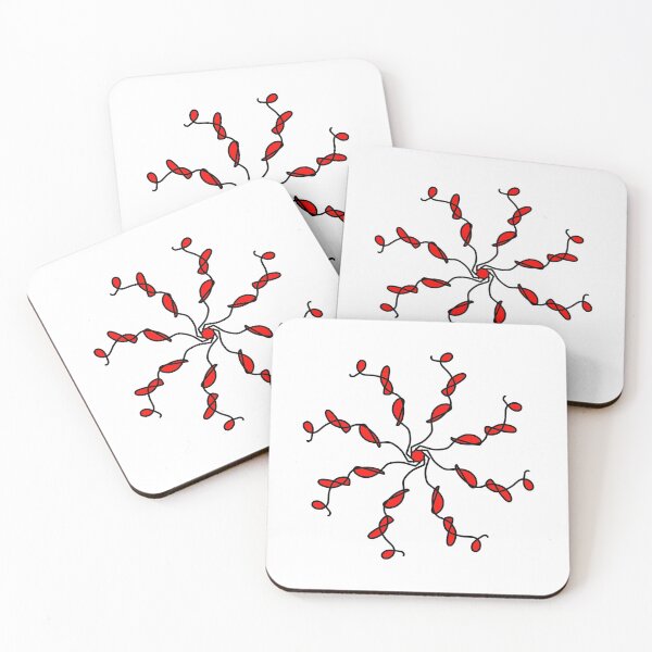 Item preview, Red Vine Spiral Pattern designed and sold by AJ505.