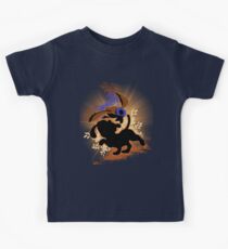 Super Smash Bros. Tan Duck Hunt Dog Silhouette Kids Tee