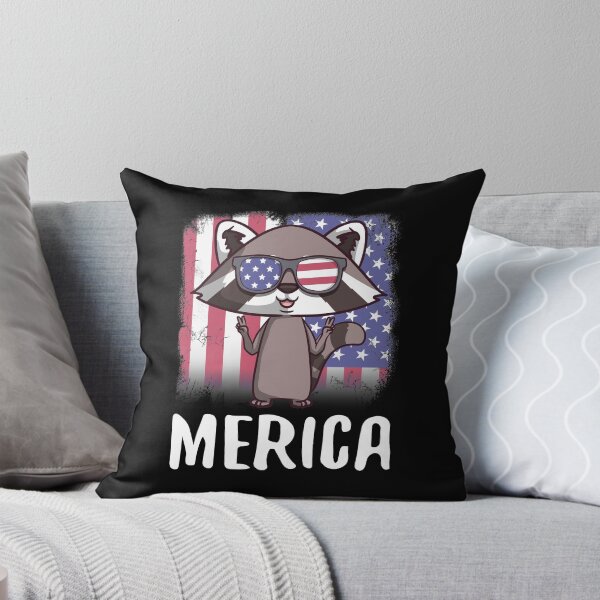 Item preview, Merica Raccoon USA American Flag designed and sold by fatamyfan1.
