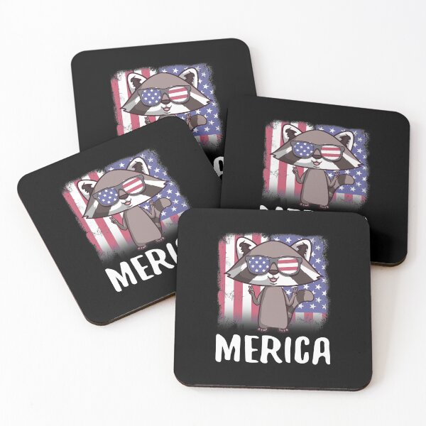 Item preview, Merica Raccoon USA American Flag designed and sold by fatamyfan1.