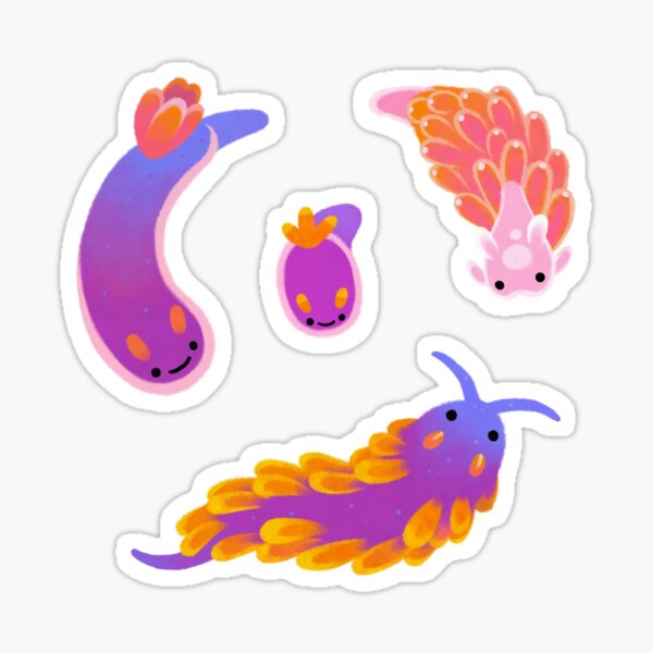 Sea slug - pastel Sticker