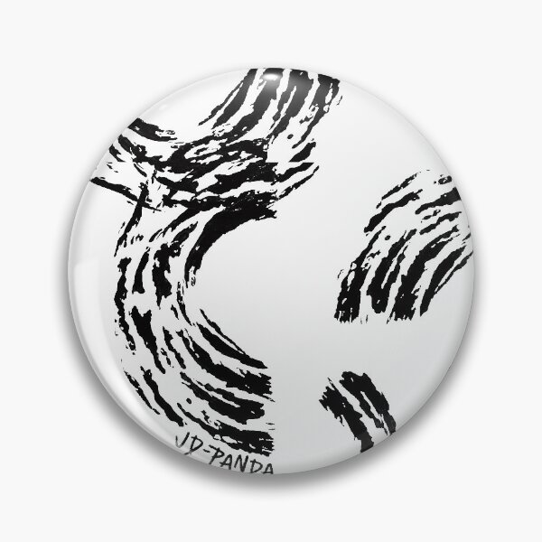 Item preview, Tossed Semi-Circles Linoleum Block Print in Black designed and sold by JD-PANDA.