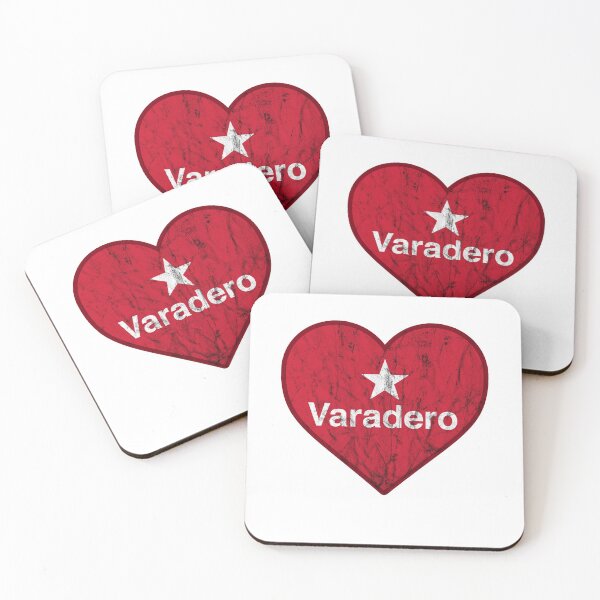 Item preview, Varadero Cuba Beach Vintage Heart designed and sold by Rustic Valley Studio.