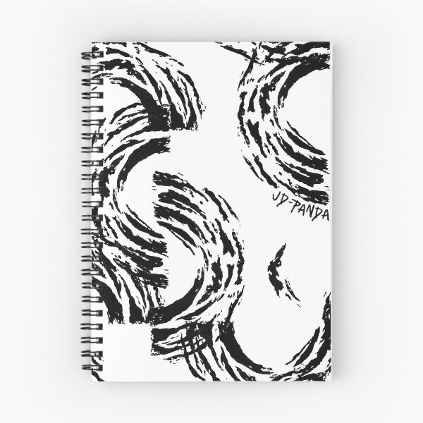 Item preview, Tossed Semi-Circles Linoleum Block Print in Black designed and sold by JD-PANDA.